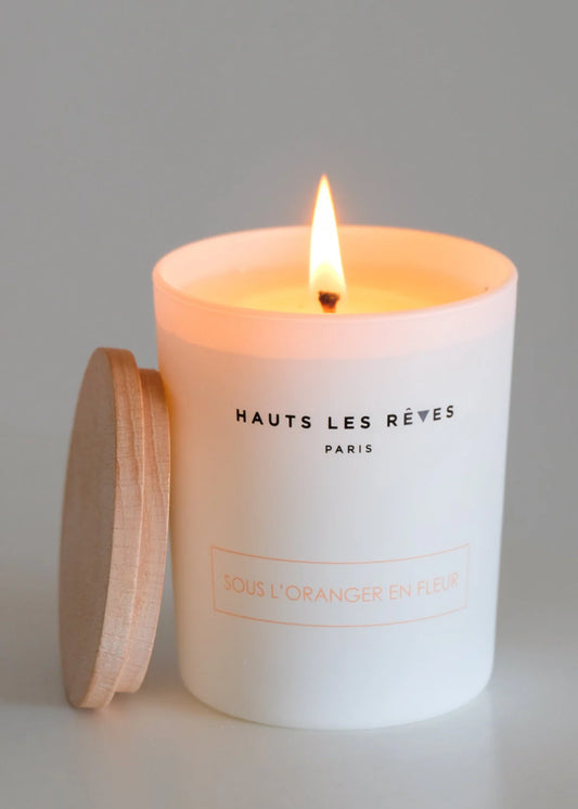 BOUGIE SOUS L'ORANGER EN FLEUR - HAUTS LES RÊVES